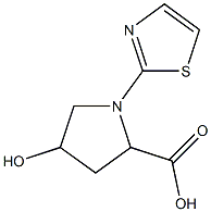 4-hydroxy-1-(1,3-thiazol-2-yl)pyrrolidine-2-carboxylic acid 구조식 이미지