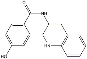 4-hydroxy-N-(1,2,3,4-tetrahydroquinolin-3-yl)benzamide 구조식 이미지