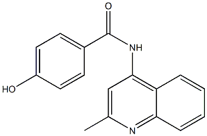 4-hydroxy-N-(2-methylquinolin-4-yl)benzamide Structure