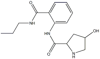 4-hydroxy-N-[2-(propylcarbamoyl)phenyl]pyrrolidine-2-carboxamide Structure