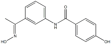 4-hydroxy-N-{3-[(1E)-N-hydroxyethanimidoyl]phenyl}benzamide Structure