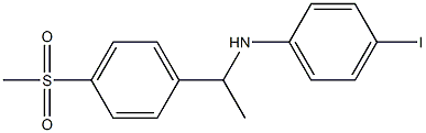 4-iodo-N-[1-(4-methanesulfonylphenyl)ethyl]aniline 구조식 이미지