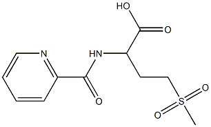4-methanesulfonyl-2-(pyridin-2-ylformamido)butanoic acid 구조식 이미지