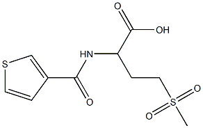4-methanesulfonyl-2-(thiophen-3-ylformamido)butanoic acid Structure