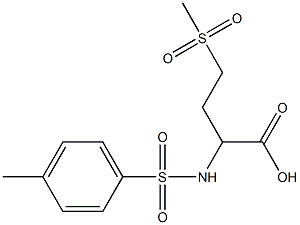4-methanesulfonyl-2-[(4-methylbenzene)sulfonamido]butanoic acid 구조식 이미지