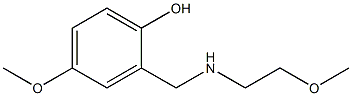 4-methoxy-2-{[(2-methoxyethyl)amino]methyl}phenol Structure