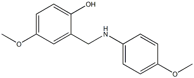 4-methoxy-2-{[(4-methoxyphenyl)amino]methyl}phenol 구조식 이미지
