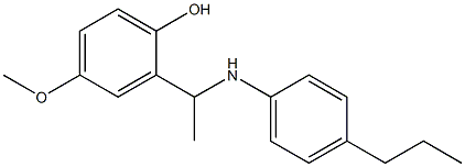 4-methoxy-2-{1-[(4-propylphenyl)amino]ethyl}phenol 구조식 이미지