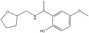4-methoxy-2-{1-[(oxolan-2-ylmethyl)amino]ethyl}phenol Structure
