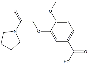 4-methoxy-3-(2-oxo-2-pyrrolidin-1-ylethoxy)benzoic acid 구조식 이미지