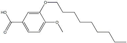 4-methoxy-3-(nonyloxy)benzoic acid Structure