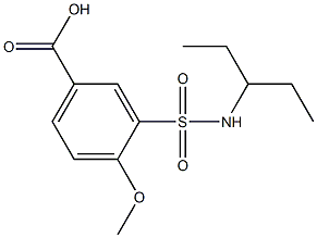 4-methoxy-3-(pentan-3-ylsulfamoyl)benzoic acid Structure