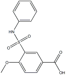 4-methoxy-3-(phenylsulfamoyl)benzoic acid 구조식 이미지