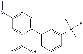 4-methoxy-3'-(trifluoromethyl)-1,1'-biphenyl-2-carboxylic acid Structure