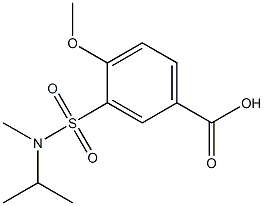 4-methoxy-3-[methyl(propan-2-yl)sulfamoyl]benzoic acid 구조식 이미지