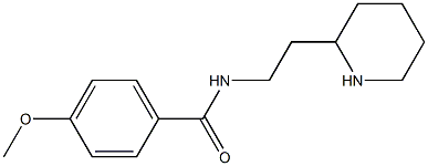 4-methoxy-N-(2-piperidin-2-ylethyl)benzamide 구조식 이미지