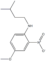 4-methoxy-N-(3-methylbutyl)-2-nitroaniline 구조식 이미지