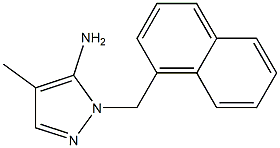 4-methyl-1-(naphthalen-1-ylmethyl)-1H-pyrazol-5-amine 구조식 이미지