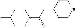 4-methyl-1-(piperidin-4-ylacetyl)piperidine 구조식 이미지