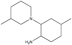 4-methyl-2-(3-methylpiperidin-1-yl)cyclohexanamine Structure