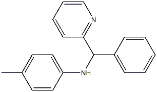 4-methyl-N-[phenyl(pyridin-2-yl)methyl]aniline Structure