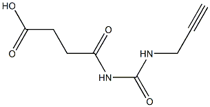 4-oxo-4-[(prop-2-yn-1-ylcarbamoyl)amino]butanoic acid Structure