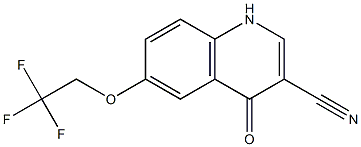 4-oxo-6-(2,2,2-trifluoroethoxy)-1,4-dihydroquinoline-3-carbonitrile 구조식 이미지