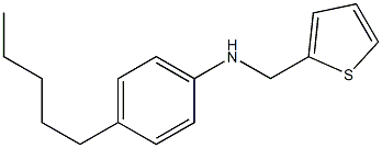 4-pentyl-N-(thiophen-2-ylmethyl)aniline 구조식 이미지