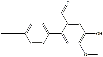 4'-tert-butyl-4-hydroxy-5-methoxy-1,1'-biphenyl-2-carbaldehyde Structure