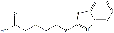 5-(1,3-benzothiazol-2-ylsulfanyl)pentanoic acid 구조식 이미지