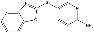 5-(1,3-benzoxazol-2-ylsulfanyl)pyridin-2-amine 구조식 이미지