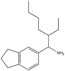 5-(1-amino-2-ethylhexyl)-2,3-dihydro-1H-indene Structure