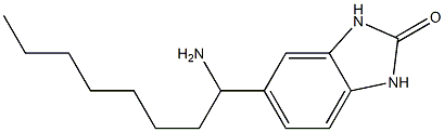 5-(1-aminooctyl)-2,3-dihydro-1H-1,3-benzodiazol-2-one 구조식 이미지