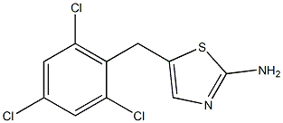 5-(2,4,6-trichlorobenzyl)-1,3-thiazol-2-amine Structure