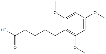 5-(2,4,6-trimethoxyphenyl)pentanoic acid Structure