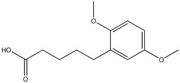 5-(2,5-dimethoxyphenyl)pentanoic acid Structure