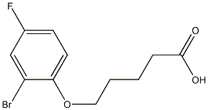 5-(2-bromo-4-fluorophenoxy)pentanoic acid 구조식 이미지