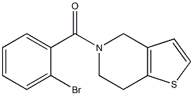 5-(2-bromobenzoyl)-4,5,6,7-tetrahydrothieno[3,2-c]pyridine Structure