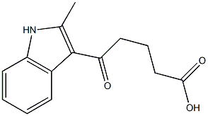 5-(2-methyl-1H-indol-3-yl)-5-oxopentanoic acid 구조식 이미지