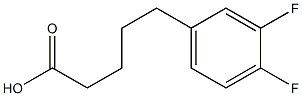 5-(3,4-difluorophenyl)pentanoic acid 구조식 이미지