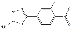 5-(3-methyl-4-nitrophenyl)-1,3,4-oxadiazol-2-amine Structure
