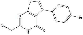 5-(4-bromophenyl)-2-(chloromethyl)-3H,4H-thieno[2,3-d]pyrimidin-4-one 구조식 이미지