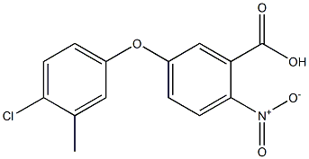 5-(4-chloro-3-methylphenoxy)-2-nitrobenzoic acid 구조식 이미지
