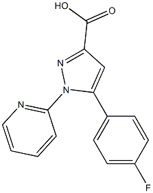 5-(4-fluorophenyl)-1-(pyridin-2-yl)-1H-pyrazole-3-carboxylic acid Structure