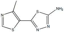 5-(4-methyl-1,3-thiazol-5-yl)-1,3,4-thiadiazol-2-amine Structure
