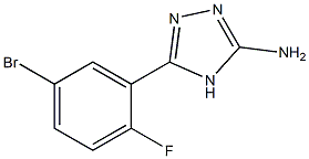 5-(5-bromo-2-fluorophenyl)-4H-1,2,4-triazol-3-amine 구조식 이미지