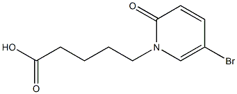 5-(5-bromo-2-oxo-1,2-dihydropyridin-1-yl)pentanoic acid 구조식 이미지