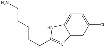 5-(5-chloro-1H-1,3-benzodiazol-2-yl)pentan-1-amine 구조식 이미지