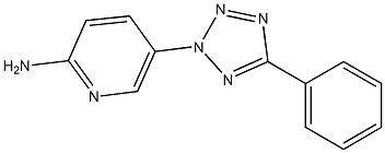 5-(5-phenyl-2H-1,2,3,4-tetrazol-2-yl)pyridin-2-amine 구조식 이미지