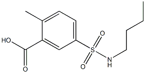 5-(butylsulfamoyl)-2-methylbenzoic acid Structure